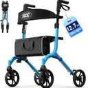 VOCIC Z27 Ultralight 12.7 lbs Rollator Walker with Seat for Seniors