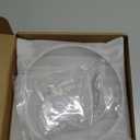 Risbay Universal Lids for Pots, Pans and Skillets, 6 Inch Pan Lid, Round Tempered Versatile Glass Pot Lids, Replacement Pan Cover for Wok, Frying, Crock Pot Lid Type-2, 1 PCS(Silver)