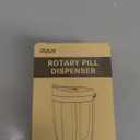 Cute Pill Dispenser with 7 Large Compartments, Portable Pill Bottle Organizer with Wide Opening for Easy Use, Anti-Mix Pill Organizer for Travel, BPA-Free Pill Container, White