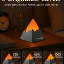 Volcano Lamp, 2000mAh Nursery Night Light for Kids with 6 Modes, Rechargeable Bedside Nightlight with Timer, Cool Room Decor and Cute Office Desk, Unique Christmas Gifts for Teens Boys Girls (Gray)