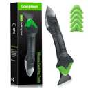 Caulking Tool 3 in 1 Caulking Grout Removal Sealant Finishing Tool Bathtub Caulk with Stainless Head, Caulk Remover Glass Glue Angle Scraper for Bathroom, Kitchen, Floor, Window, Sink Joint, Frames