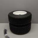 GICOOL 13x5.00-6 Rubber Lawn Mower Tire and Wheel, 2 Pcs Replacement 13x5-6nhs Riding Mowers Lawn Pneumatic Tire with Bearing Bore 3/4" & 5/8", 3" -4.5" Centered Hub