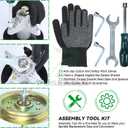 Pre-Greased 918-0671 Spindle Assembly with 756-04129B Idler Pulley Replaces 918-04608A 918-0671B 918-0671D 618-04608A for Cub Cadet RZT 54 GT1554 GT 1554 GTX1054 ZTL8000 Lawn Tractors