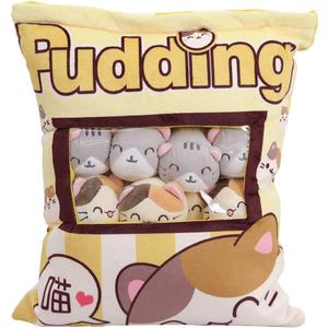 REFAHB Cute Plush Pillow Throw Pillow Removable Stuffed Animal Toys Creative Gifts for Girls (Kitten)