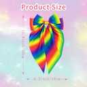 2 x Rainbow Hair Bows for Women Rainbows Bow Hair Clips Big Bows Hair Barrettes Elegant Rainbow Hair Accessories for Girls Pride Day Party Supplies