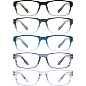 Gaoye 2.25 Professional Reading Glasses for All Day - Computer Readers with Blue Light Protection - Value Pack