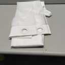 Inhousolu No Hook Waffle Weave Shower Curtain with Removable Snap in Fabric Liner Set for Bathroom, 230 GSM Heavy Duty Weighted Hem, Water Repellent Washable Bath Curtains, 60 x 72 Inch, White