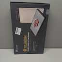 Titanium Cutting Boards for Kitchen Non Toxic Chopping Board with Handle Large Big Small Kitchen Meat Butcher Block 2 in 1 Pure Titanium and Wheat Straw PP Not Wood Bamboo Plastic Teak Grey/Beige