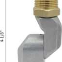 3/4" Dual NPT Threads Fuel Hose Swivel 360 Rotating Connector - Fuel Line Connect Tool & Nozzle Adapter for Diesel, Gasoline, Kerosene
