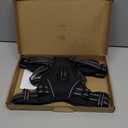 PHOEPET Reflective Dog Harness No Pull Large Breed Vest with 2 Metal Leash Attachment Hooks(L, Black)