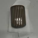 Luxshiny Retro Striped Water Mug 4Oz Vintage Porcelain Tea Cup Lightweight Beverage Cup for Home and Office Use (9.7X7.2CM, Gray)