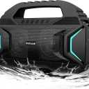 BUGANI Bluetooth Speakers, Party Plus Wireless Portable Speaker, 60W Big Power Dual Pairing True Wireless Stereo Sound, 30H Playtime, Suitable for Party, Outdoor Speaker 