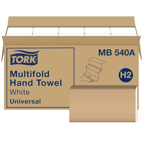 Tork Multifold Hand Towel White H2, Universal, 100% Recycled Fibers, 16 x 250 Towels, MB540A