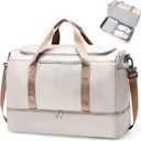 Extra Large Travel Duffle Bag,Carry on Overnight Weekend Bag with Shoes Compartment,Weekender Bags for Women for Travel Business Trips Sport Hospital
