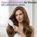 Detangling Brush Tangle-Free for Women & Men, Detangler Brush for Wet & Dry
