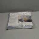 Zipcase 6 Pack Stain, Water and Kitty Scratch Resistant Clear Dining Chair Covers/Slipcovers Chair Protector Waterproof PVC Material, 17D x 18W x 4H with Adjustable Belt Strap, Set of 6 (Seat)