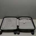 Hanke 16 Inch Underseat Carry On Luggage, Airline-Approved Hard Shell Small Suitcase with Spinner Wheels, Lightweight Tsa Lock Travel Luggage for Short Trips (Black)