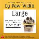 DOK TigerToes Premium Non-Slip Dog Socks for Hardwood Floors - Extra-Thick Grip That Works Even When Twisted - Prevents Licking, Slipping, and Great for Dog Paw Protection - Size Large (Classic Grey)