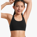 Hanes Girls Butterluxe Training Bra - Strappy Scoop Neck for Teens Kids Yoga Sports Comfort Dance Crop Top, Size S