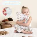 Babebay Toddler Pillow,13X18 Soft Toddler Pillows for Sleeping, Machine Washable Kids Pillow with Cotton Pillowcase, Perfect for Travel, Toddlers Cot