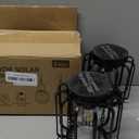 Solar Hanging Lanterns Outdoor: 2 Pack Metal Solar Hanging Lights with Hook, Bright - Warm Waterproof LED Lanterns for Outside, Classic Decorative Solar-Powered Light for Yard Garden Patio Porch Decor