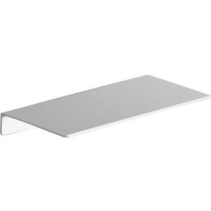 Danpoo Adhesive Floating Shelf for Wall Storage, Metal Wall Shelf for Bedroom/Living Room/Kitchen/Bathroom, Display Shelf for Collectibles(Silver, 12")