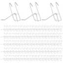 4 Inch Grid Wall Hooks, 100 Pcs Heavy Duty Gridwall Panel Hooks Store Garage Wall Mount Organizers Storage Grid Wall Display Hangers Gridwall Accessory for Retail, Craft Show, Home Setup (White)