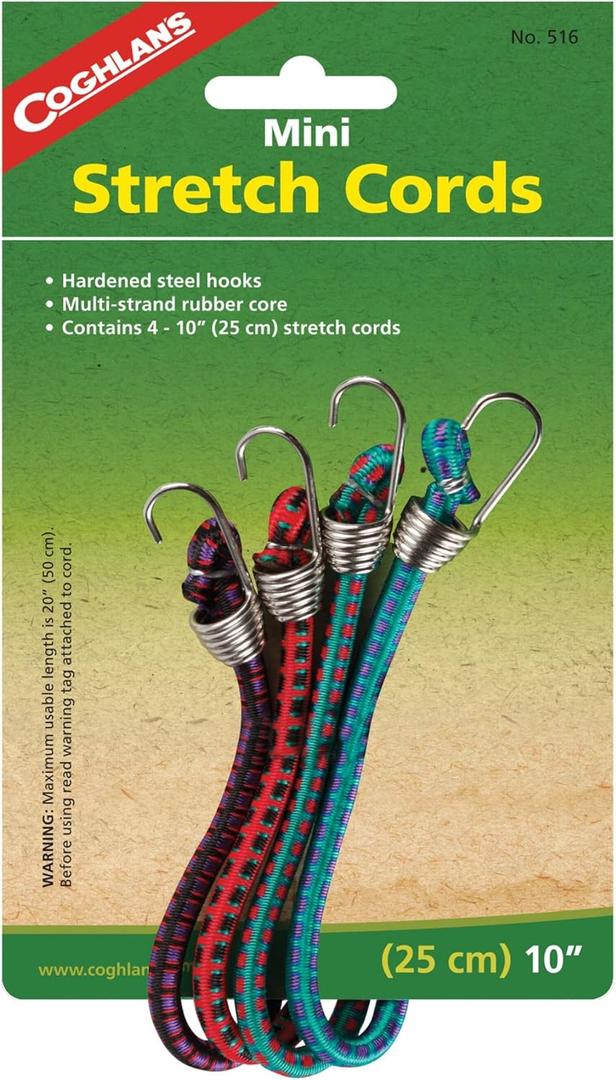 Coghlans 516 4pk 10 Mini Stretch Cord