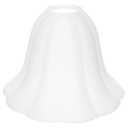 Veemoon E27 Vintage Glass Lampshade Small White Frosted Glass Lampshade European Flower Shape Lamp Shade Tulip Light Covers Replacement for Table Wall Ceiling Light Home Office Dining Room