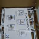 White Wire Shelf Dividers for Closet Organization  8-Pack  Sturdy and Easy Set-Up Closet Shelf Dividers with Bonus Rose Gold Hanger  12 inches x 12 inches