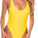 Women's Tank Top Bodysuit, L, Yellow