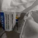 California Design Den Queen Fitted Sheet Only - 100% Cotton 400 Thread Count Sateen, Deep Pocket Fitted Sheet Queen, No-Pop Off Elastic - White