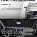 Pigenius Windshield Sun Shade for Hyundai Sonata 2011-2014, Sonata Hybrid/Hybrid Limited 2015 Front Window Sunshade - AstraGuard