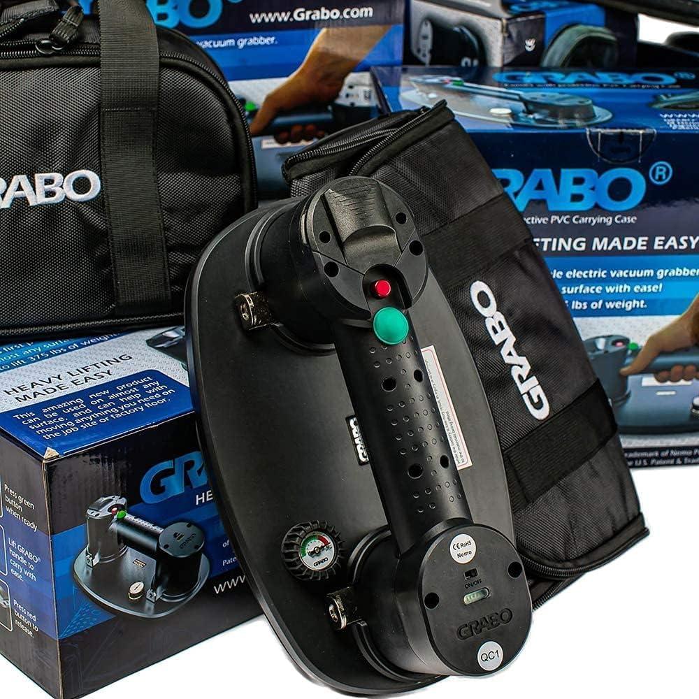 Nemo GRABO (1 Battery, 1 Seal) - Electric Vacuum Suction Cup Lifter for Wood, Paver, Drywall, Marble, Tile and More (Lifts up to 375 lbs) Nemo GRABO (1 Battery, 1 Seal) - Electric Vacuum Suction Cup Lifter for Wood, Paver, Drywall, Marble, Tile and More (Lifts up to 375 lbs)