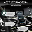 iHome Air Vent Clip Car Mount, 360 Rotation, Secure Fit, Adjustable Grip (Magnetic Air Vent)