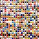 200 Pieces Square Mosaic Tiles for Crafts Bulk, Ceramic Mosaic Pieces 16 Colors Ceramic Mosaic Tile, 12mm Stained Mosaic Ceramic Tiles for Mosaic Projects Home Decor - Dark Blue Mosaic Tiles