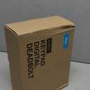 Veise Fingerprint Door Lock with 2 Knobs - Keyless Entry Door Lock with Handle, Electronic Keypad Deadbolt, Smart Front Handle Set, Auto-Locking, Waterproof, Easy Installation, Matte Black