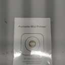 Mini Printer Sticker Thermal Printer with 3 Rolls Paper, Bluetooth Portable Phone Print Pods,Study Sticker Maker for Pictures, Photos, Journals, DIY, Compatible with Phone & Tablet (white)