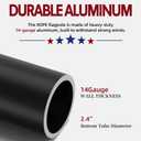 20FT Telescoping Flag Pole for Outside House, Extra Thick Telescopic Flagpole with USA Flag, Inground Outdoor Use, Camper RV, Residential & Commercial, Complete Hardware & Aluminum Top Ball (Black)