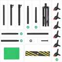 Forlogic Green Screen Backdrop Kit with Stand, 8x5.3ft Portable GreenScreen Background Stand for Streaming Video and Photography Shoots