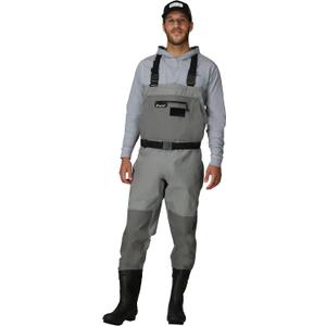 FROGG TOGGS Men's Hellbender Pro Bootfoot Fishing Chest Wader (Brown, L)