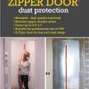 Professional Zipper Door, Dust Protection Wall, Barrier for Dust Containment - Heavy-Duty Construction Access Door - Plastic Sheeting Temporary Door, Zipper Barrier Room Seal - Reusable Doorway