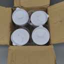 Set of 4 Plastic Carafe with Lid, 50 Oz Carafes for Mimosa Bar, Square Base Juice Containers, Water Bottle, Milk Container, Clear Beverage Containers for Fridge- HAND WASH ONLY