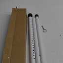 DIIG Sliding Door Security Bar17.7-50.5inch Adjustable Locking Window Safety Bar with Rubber Tips,Diameter 1inch Window Security Bar for Home Apartment Travel (White)