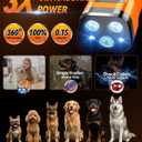 Dog Bark Deterrent Devices, 6 Modes 3X Ultrasonic Anti Barking Device for Dogs, 33 FT Range Barks No More Indoors Neighbor Outdoors with Flashlight,Dog Training Device