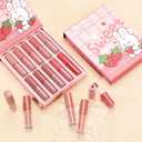 10 Pcs Matte Liquid Lipstick Set Colors Lip Gloss Kit with Long-Lasting and Waterproof Cute Lip Tint for Women and Lip Makeup Gift