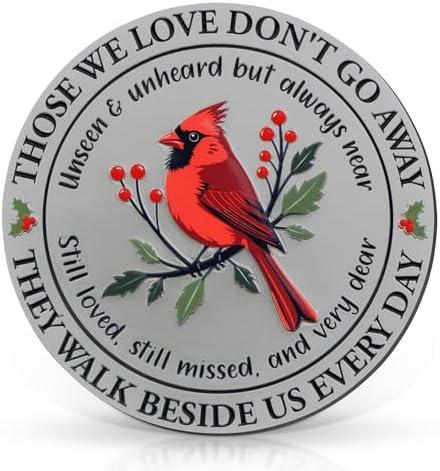 FLAGWIX Sympathy Gifts for Loss of Loved One - Cardinal Metal Car Visor Clip 3 in - Christmas Memorial Gift for Men Women, Sun Visor Clip Car Accessories, Grief Memorial Gifts, Bereavement Gift Ideas