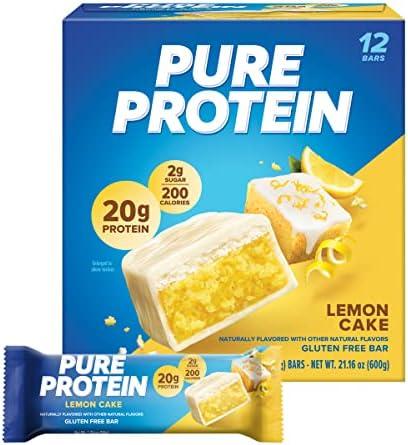 Pure Protein Pure Protein Bars, High Protein, Nutritious Snacks To Support Energy, Lemon Cake, 12 Count, 12 Count Exp. 03/22/2027