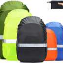 Frelaxy Hi-Visibility Backpack Rain Cover with Reflective Strip 100% Waterproof Ultralight Backpack Cover, Storage Pouch, Anti-Slip Cross Buckle Strap, for Hiking, Camping, Biking, Outdoor, Traveling