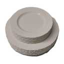 Nervure 30 Dinner Plates, 30 Desert Plates. Plastic